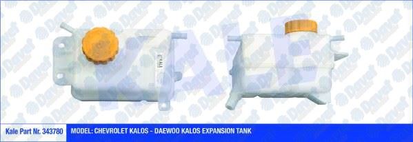 KALE 343780 Radyator Ek Genlesme Su Deposu Chevrolet/Daewoo Kalos 1.2-1.4 05=> (Kapakli)